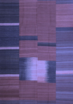 Abstract Blue Contemporary Rug, con1164blu