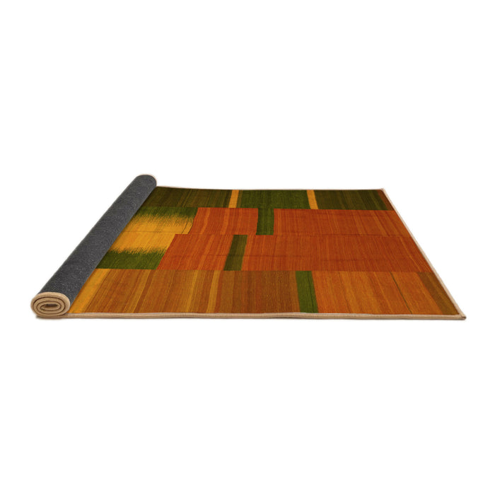 Sideview of Abstract Yellow Contemporary Rug, con1164yw