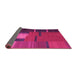 Sideview of Abstract Pink Contemporary Rug, con1164pnk