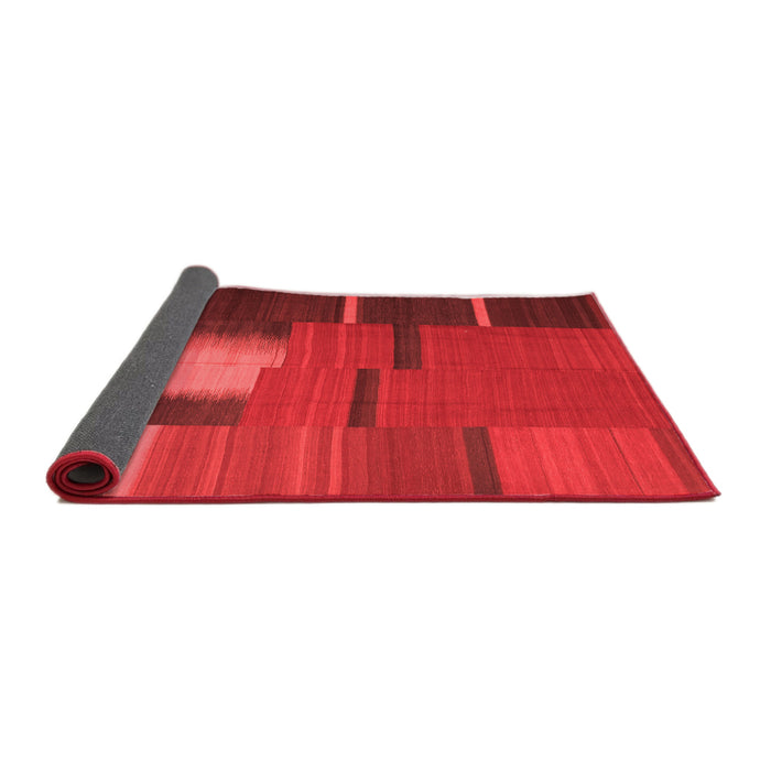 Abstract Red Contemporary Area Rugs