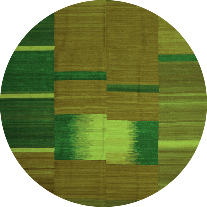 Machine Washable Abstract Green Contemporary Area Rugs, wshcon1164grn