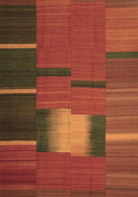 Abstract Brown Contemporary Rug, con1164brn