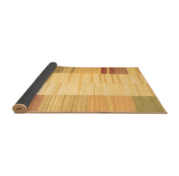 Sideview of Abstract Brown Contemporary Rug, con1165brn
