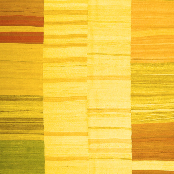 Abstract Yellow Contemporary Rug, con1165yw