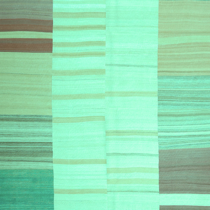 Abstract Turquoise Contemporary Rug, con1165turq