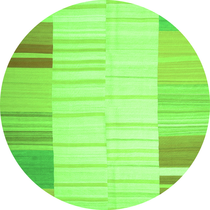 Machine Washable Abstract Green Contemporary Area Rugs, wshcon1165grn