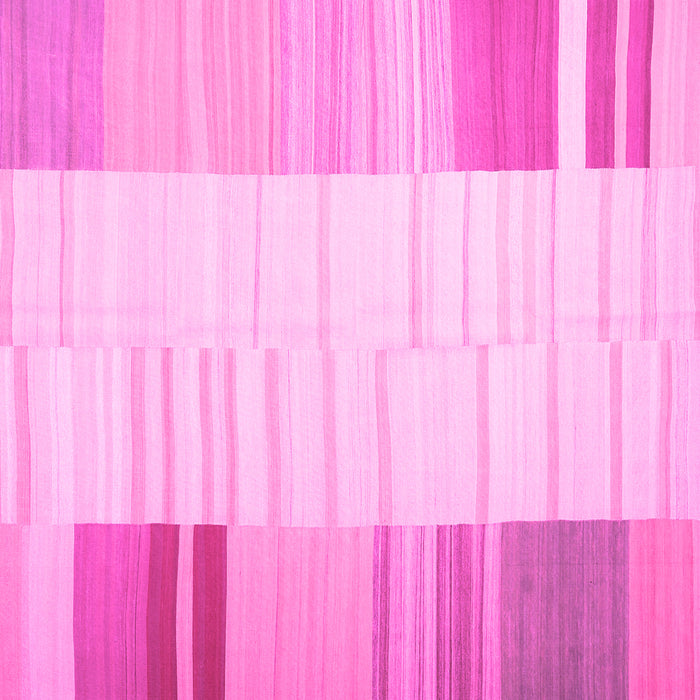 Square Machine Washable Abstract Pink Contemporary Rug, wshcon1165pnk