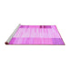 Sideview of Machine Washable Abstract Purple Contemporary Area Rugs, wshcon1165pur