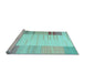 Sideview of Machine Washable Abstract Light Blue Contemporary Rug, wshcon1165lblu