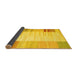 Sideview of Abstract Yellow Contemporary Rug, con1165yw