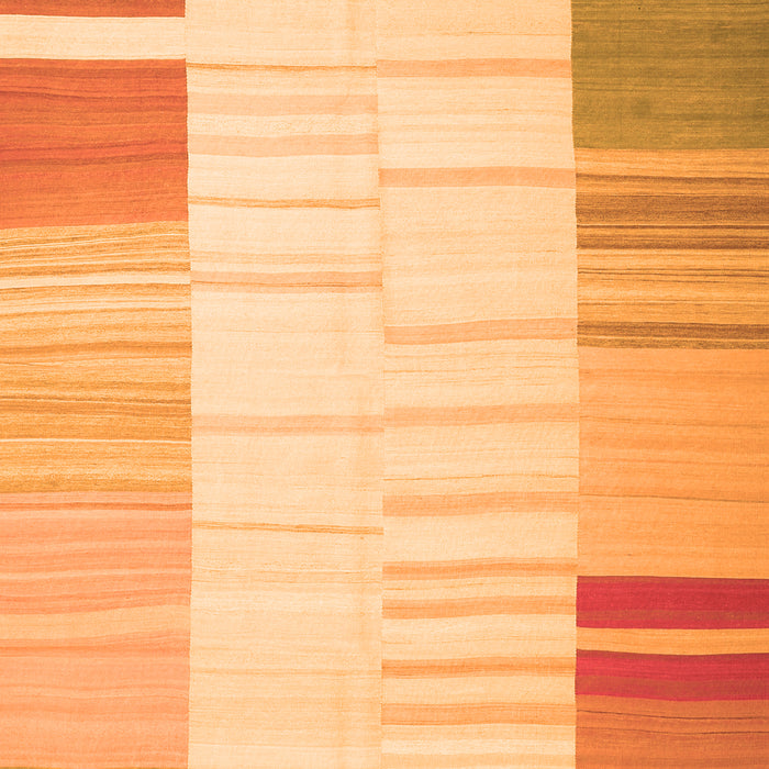 Abstract Orange Contemporary Rug, con1165org