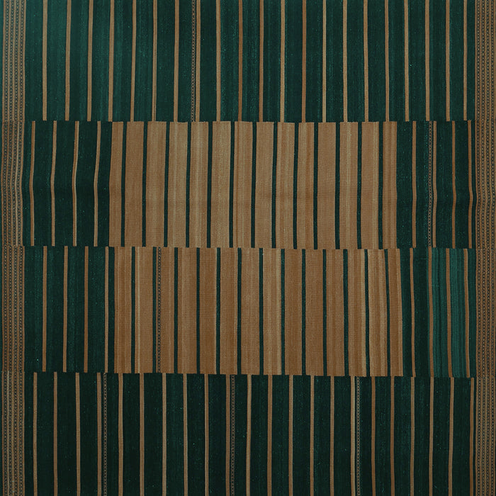 Square Oriental Turquoise Traditional Rug, con1166turq