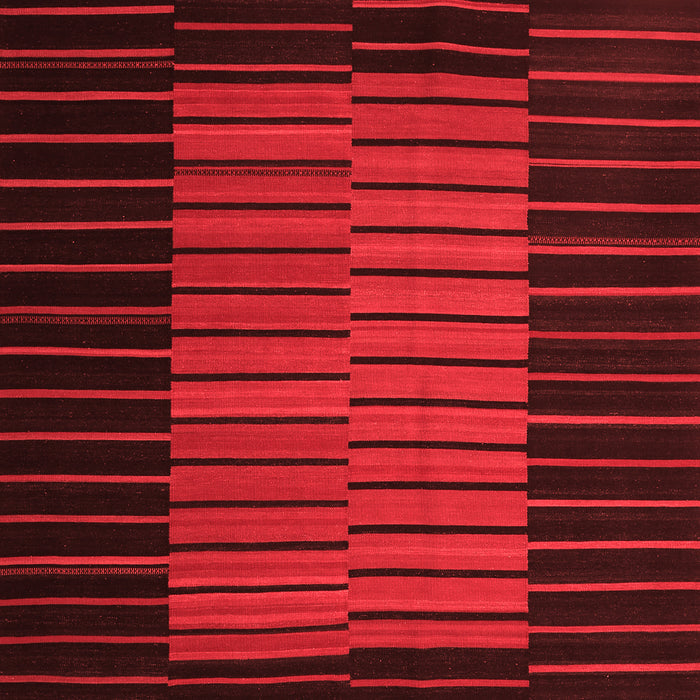 Machine Washable Oriental Red Traditional Rug, wshcon1166red