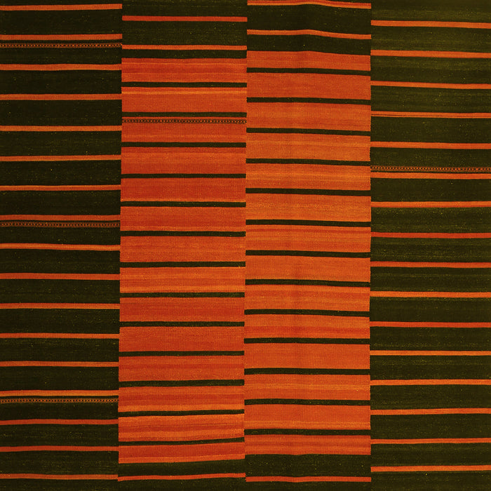 Machine Washable Oriental Yellow Traditional Rug, wshcon1166yw