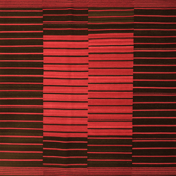 Serging Thickness of Oriental Orange Traditional Rug, con1166org