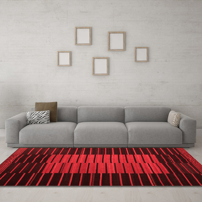 Traditional Red Washable Rugs