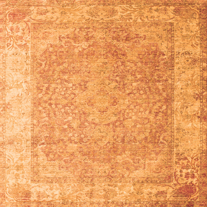 Serging Thickness of Abstract Orange Contemporary Rug, con1167org