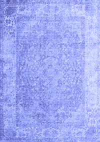 Abstract Blue Contemporary Rug, con1167blu