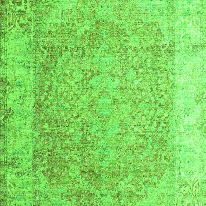 Abstract Green Contemporary Rug, con1167grn