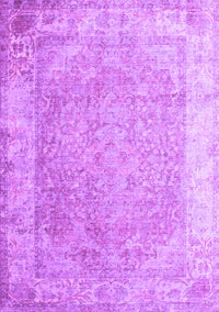 Abstract Purple Contemporary Rug, con1167pur