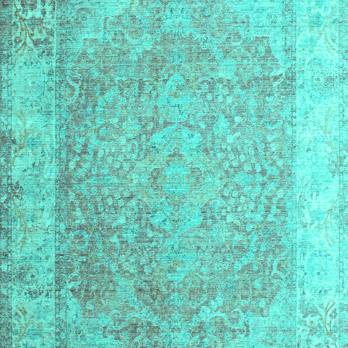 Abstract Turquoise Contemporary Rug, con1167turq