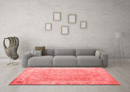 Contemporary Red Washable Rugs