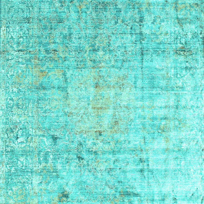 Abstract Turquoise Contemporary Rug, con1168turq