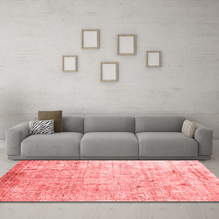 Contemporary Red Washable Rugs