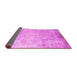 Sideview of Abstract Pink Contemporary Rug, con1168pnk