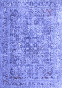 Abstract Blue Contemporary Rug, con1169blu