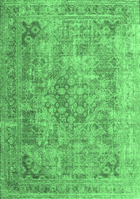 Abstract Emerald Green Contemporary Rug, con1169emgrn