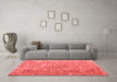 Contemporary Red Washable Rugs