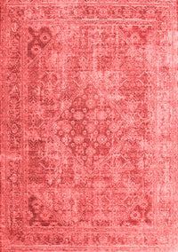 Abstract Red Contemporary Rug, con1169red