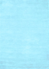 Abstract Light Blue Contemporary Rug, con116lblu