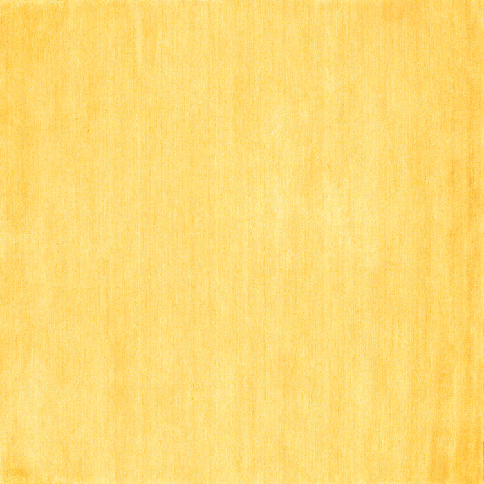 Square Machine Washable Abstract Yellow Contemporary Rug, wshcon116yw