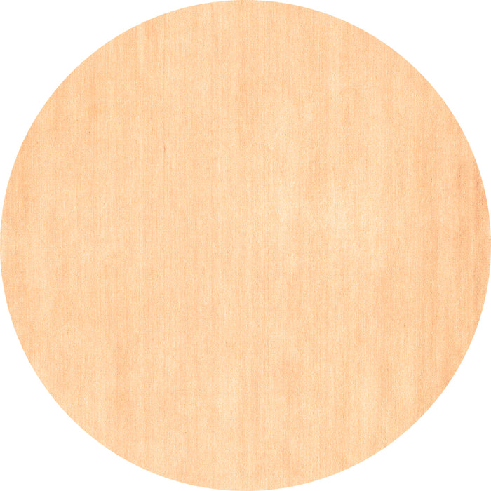 Round Abstract Brown Contemporary Rug, con116brn