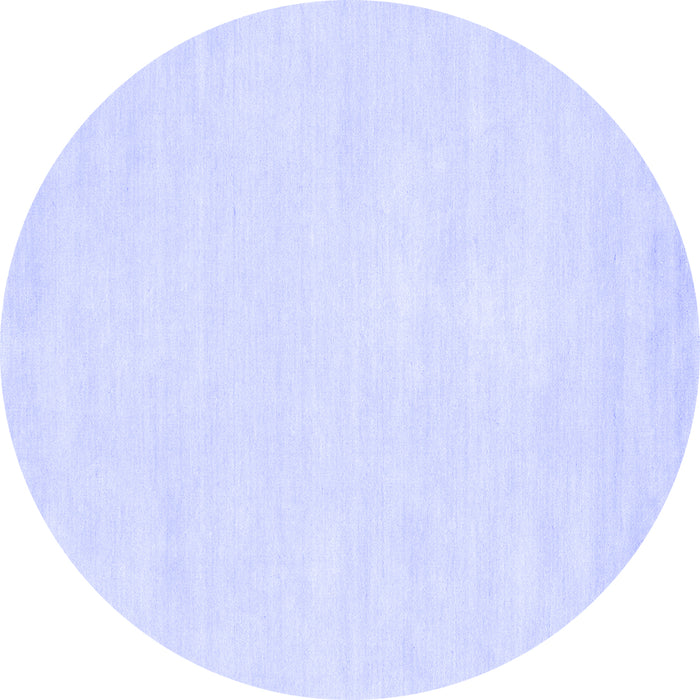 Round Machine Washable Abstract Blue Contemporary Rug, wshcon116blu