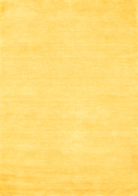 Abstract Yellow Contemporary Rug, con116yw