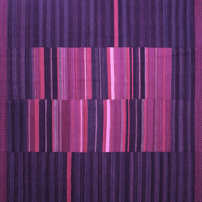 Square Machine Washable Abstract Purple Contemporary Area Rugs, wshcon1170pur