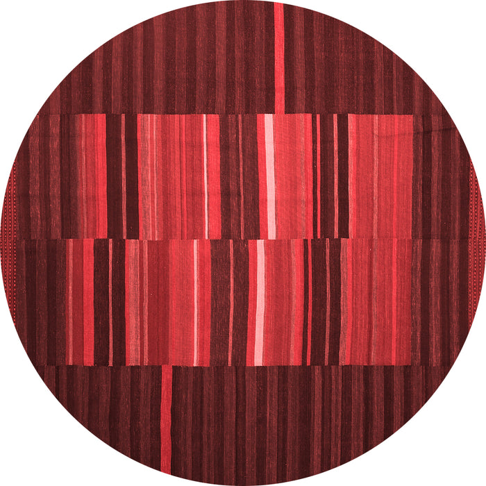 Machine Washable Abstract Red Contemporary Rug, wshcon1170red