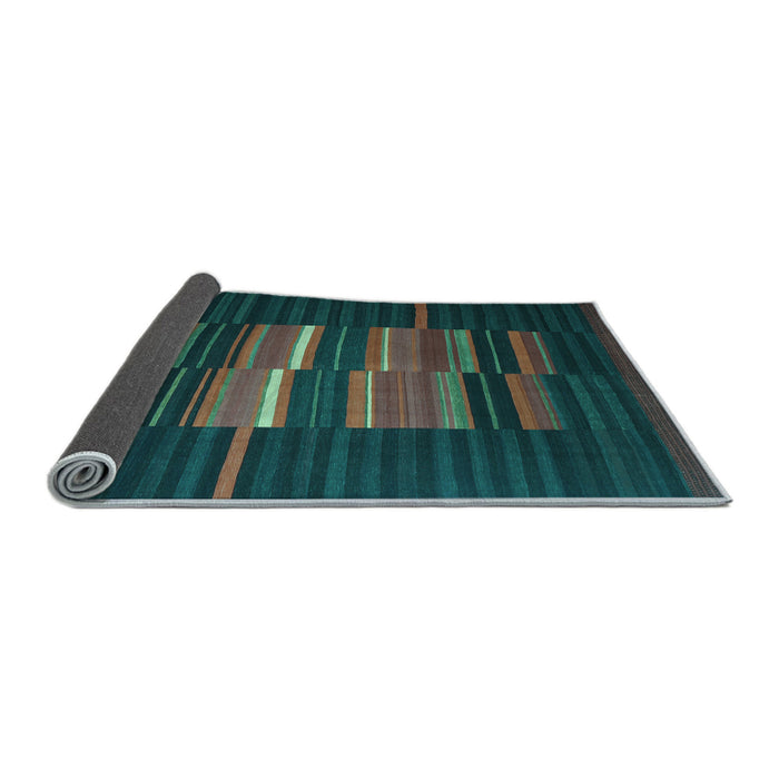 Sideview of Abstract Light Blue Contemporary Rug, con1170lblu