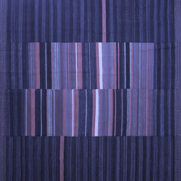 Square Machine Washable Abstract Blue Contemporary Rug, wshcon1170blu