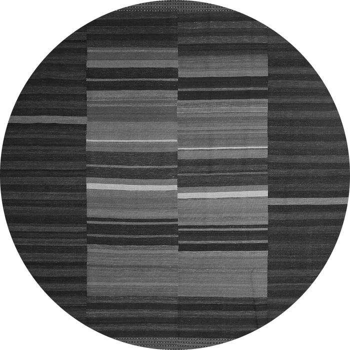 Square Abstract Gray Contemporary Rug, con1170gry