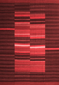 Abstract Red Contemporary Rug, con1170red