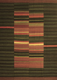 Abstract Brown Contemporary Rug, con1170brn