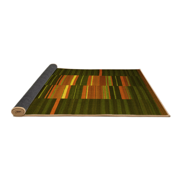 Sideview of Abstract Yellow Contemporary Rug, con1170yw