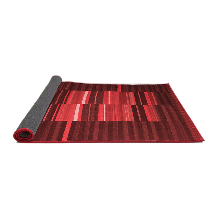Abstract Red Contemporary Area Rugs