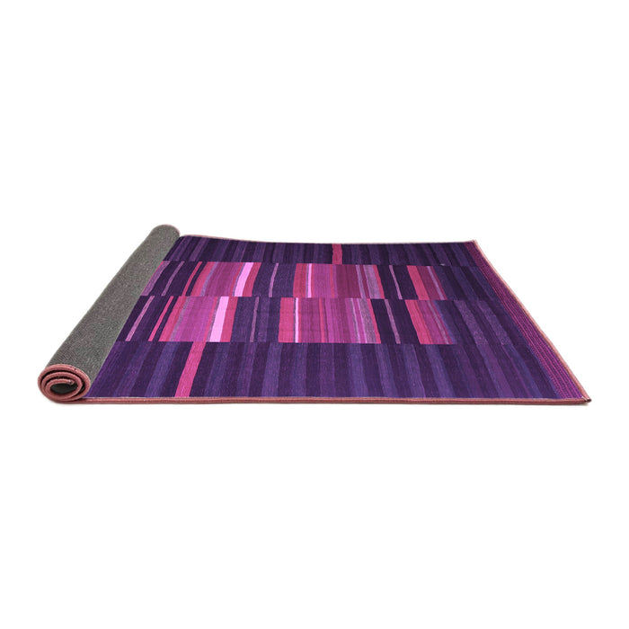 Sideview of Abstract Purple Contemporary Rug, con1170pur
