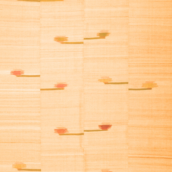 Serging Thickness of Machine Washable Solid Orange Modern Area Rugs, wshcon1171org