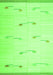 Solid Green Modern Rug, con1171grn